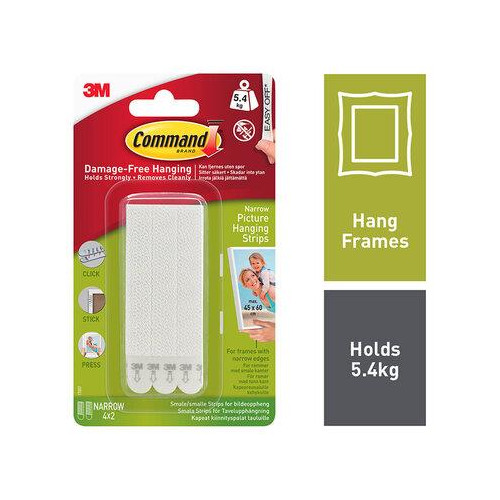 Command™ Narrow Picture Hanging Strips