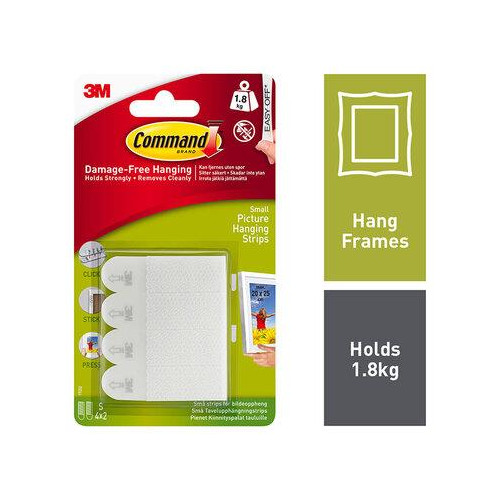 Command 4-pack White Mini Picture Hanging Stabilizing Strips in the Picture  Hangers department at