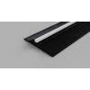 Rubber Garage Threshold Seal 2515mm Black