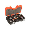 Bahco SL65 Slim Socket Set of 65 Metric 1/4in Drive