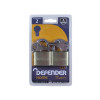 Defender Brass Padlock Twinpack 40mm