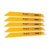 Dewalt Sabre Blade Bi Metal Fast Cuts Metals, Sheet Metals 203mm Pack of 5