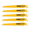 Dewalt Sabre Blade Fast Cuts Wood with Nails Plastics 152mm Pack of 5