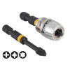 Dewalt Impact Torsion 2 x PZ2 50mm and Magnetic Screwlock Sleeve