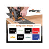 Evolution R185CCSX Circular Track Saw Kit 185mm 1600W 110V