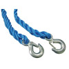 Faithfull Tow Rope 4m Metal Hooks 2 Tonne