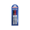 Faithfull Fibre Tip Marker Pen Mixed (Pack of 3)