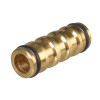 Faithfull Brass Two Way Hose Coupling 1/2in