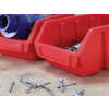 Faithfull 12 Plastic Storage Bins with Wall Mounting Rails