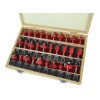 Faithfull Router Bit Set of 30 TCT 1/4in Shank