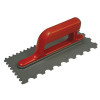 Faithfull Round 4mm & 7mm Notched Trowel  Plastic Handle 11 x 4.1/2in