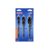 Faithfull Tri-Point Speed Auger Bit Set, 3 Piece