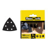 Flexovit Delta Hook & Loop Sanding Sheets 94mm Fine 120g (6)