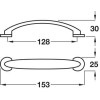 Bow Handle Zinc Alloy 128mm Matt Nickel