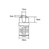 Squire CP40 Combination Padlock 4 Wheel Closed Shackle 38mm