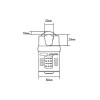 Squire CP60 Combination Padlock 5 Wheel 60mm Close Shackle