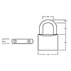 Squire LN5T Lion Brass Padlocks 5 Pin 50mm (2)