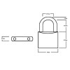 Squire LN60 Lion Range Brass Padlock 60mm