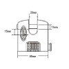 Squire SHCB65 Stronghold Recodeable Padlock 4 Wheel