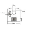 Squire SHCB75 Stronghold Recodeable Padlock 5 Wheel