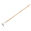 Kent & Stowe Stainless Steel Long Handled 3-Edged Hoe, FSC®