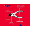 Maun Snipe Nose Pliers Smooth Jaw 125mm (5in)