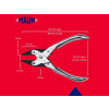 Maun Flat Nose Pliers Serrated Jaw 160mm (6 1/2in)