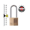 Masterlock Solid Brass 40mm Padlock 4 Pin - 51mm Shackle