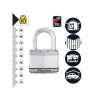 Masterlock Excell Laminated Steel 64mm Padlock - 38mm Shackle