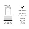 Masterlock Excell Weather Tough 51mm Padlock 5 Pin - 51mm Shackle