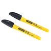 Stanley Black Fine Tip Permanent Markers (2)