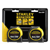 Stanley FatMax® Classic Tape Twin Pack 8m/26ft (Width 32mm)