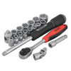 Teng Tools TT3819 19 Piece Reg Metric Socket Set 3/8in Drive