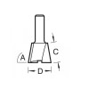 31/02 X 1/4 Tct Dovetail Cutter 103° 13.2 X 13mm