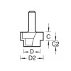 36/10 X 1/4 Tct Strip Recesser 13 X 19 X 10 X 6mm