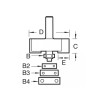 46/39 X 1/2 Tct Bearing Guided Rebate Set 35mm X 12.7mm