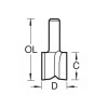 5/1 X 1/4 Tct Hinge Recessor 12.7 X 19mm