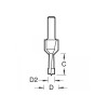 62/10 X 1/4 Tct Drill / Countersink /Counterbore