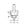 9/71 X 1/4 Tct Bearing Guided Corner Bead Cutter 3.2 Radius