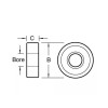 B127 Replacement Bearing 1/2In Diameter 1/4In Bore