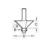 C049 X 1/4 Tct Bearing Guided Chamfer 45° 12.7 X 32mm