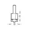 C116 X 1/4 Tct 90° Bearing Guided Trimmer Cutter 12.7 X 25.4mm