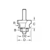 C130 X 1/4 Tct Bearing Guided Corner Bead 4.8mm Radius