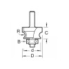 C140 X 1/4 Tct Bearing Guided Corner Bead 3.2mm Radius