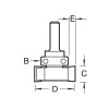 C209 X 1/4 Tct Intumescent Recesser 24 X 10mm