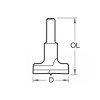 T420/35 X 8mm Tct Hinge Sinking 35mm Diameter