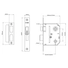 Es-Sl Chrome Essentials 3 Lever Mortice Sash Lock Visi 79mm 3In