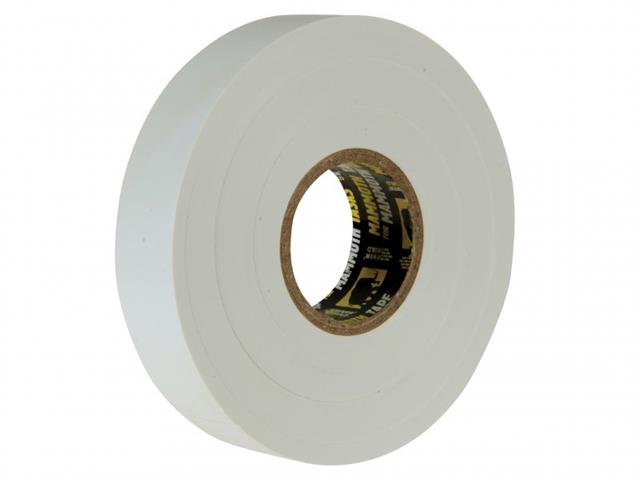 BlueSpot Electrical Insulation Tape White PVC 19mm x 20m