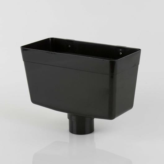 Stalbridge Building Supplies Ltd - Floplast Downpipe Rainwater Head Black